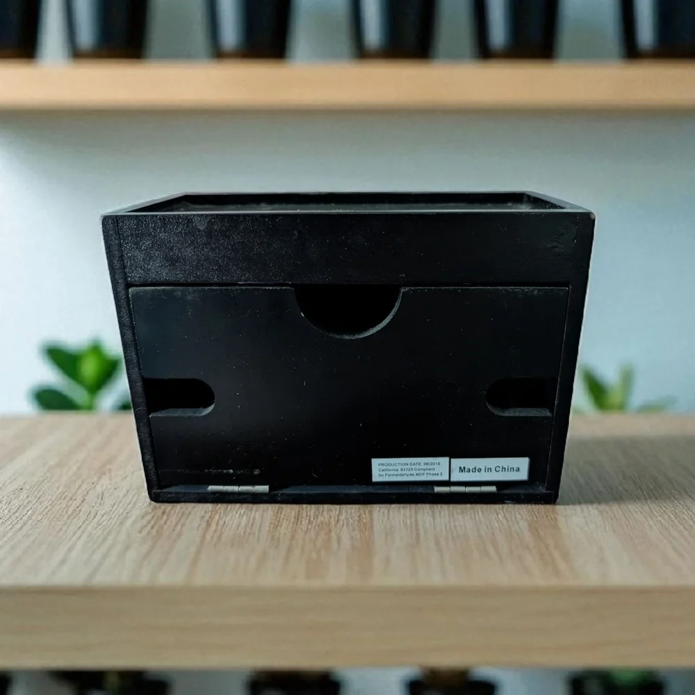 Compact Charging Station Black Wooden (EUC)